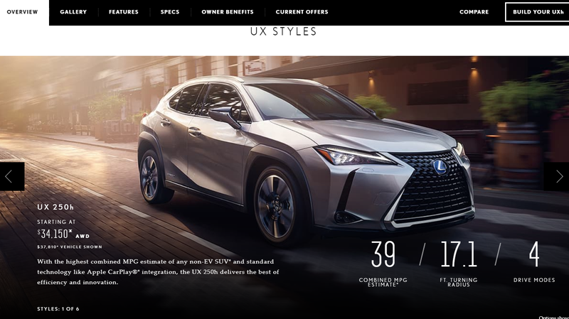 Illustration for article titled 2019 Lexus UX 250h FWD... no wait, AWD: The Oppositelock Quickie